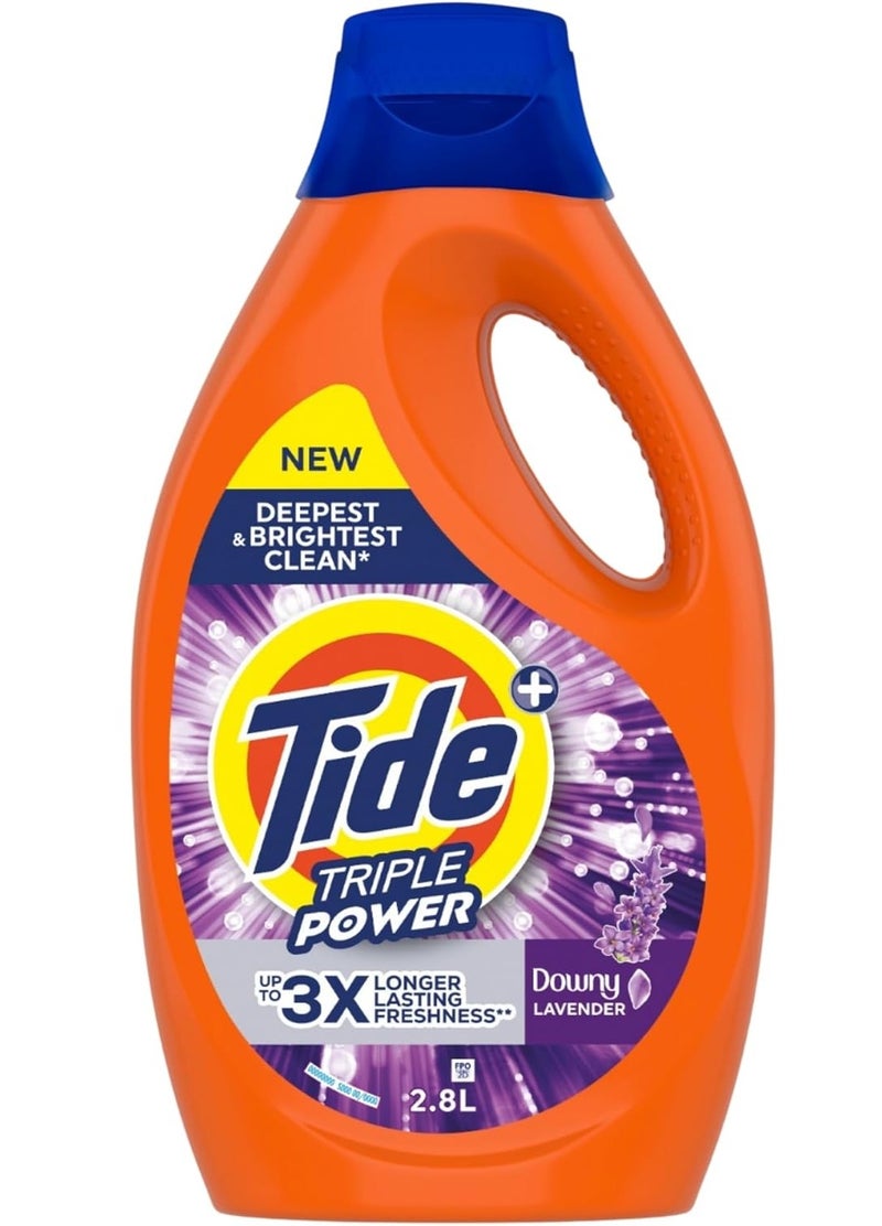 Tide Power Gel Laundry Detergent With Downy Lavender 2.8L - Image 1